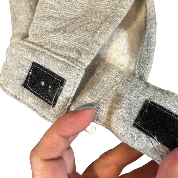 PrettyLittleThing Gray Mock Neck Long Sleeve 1/2 Zip Sweatshirt Women Sz M - Picture 3 of 10